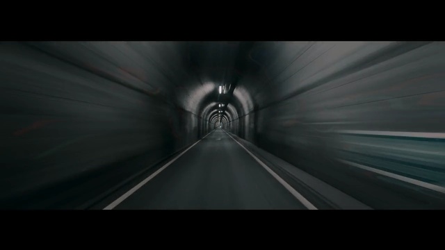 Video Reference: Tunnel, Darkness, Black, Light, Mode of transport, Atmosphere, Infrastructure, Road, Snapshot, Architecture