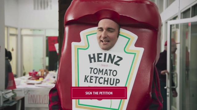 Video Reference: Product, Ketchup, Sauces, Drink, Condiment, Person