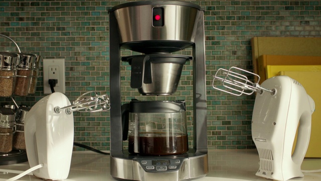 Video Reference: Kitchen appliance, Home appliance, Kitchen, Small appliance, Coffeemaker, Gas, Mixer, Kitchen utensil, Machine, Major appliance