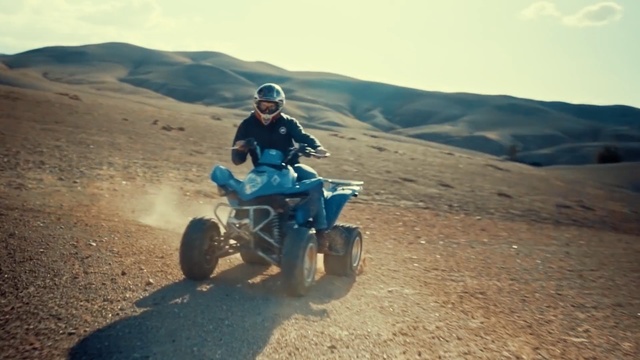 Video Reference: Land vehicle, All-terrain vehicle, Vehicle, Soil, Motorsport, Off-roading, Desert racing, Off-road vehicle, Adventure, Landscape