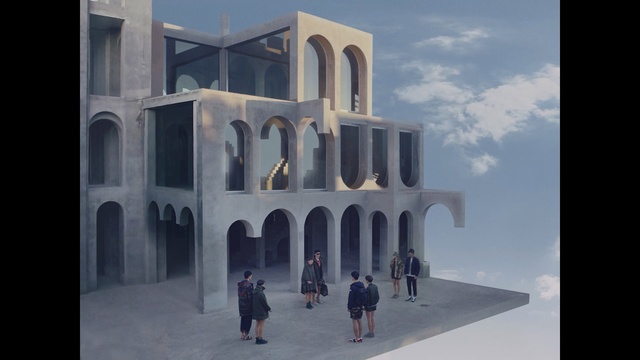 Video Reference: Architecture, Arch, Landmark, Building, Facade, Historic site, Tourist attraction, Tourism, Classical architecture, Arcade, Person