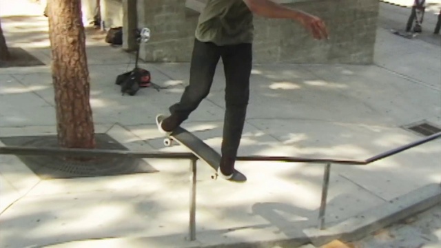 Video Reference: Skateboarding, Skateboard, Skateboarder, Kickflip, Skateboarding Equipment, Grind rail, Boardsport, Recreation, Snapshot, Handrail