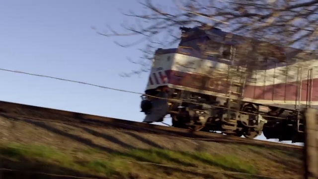 Video Reference: Transport, Mode of transport, Vehicle, Sky, Track, Railroad car, Train, Rural area, Locomotive, Railway