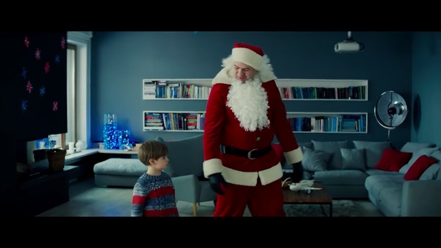 Video Reference: Santa claus, Christmas, Fictional character, Holiday, Lap, Human body, Fun, Screenshot, Facial hair, Beard
