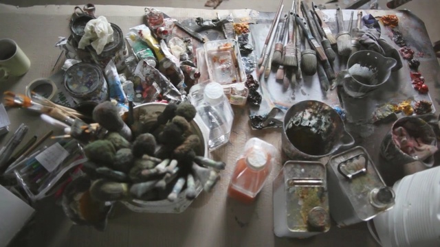 Video Reference: close up, paint , Person