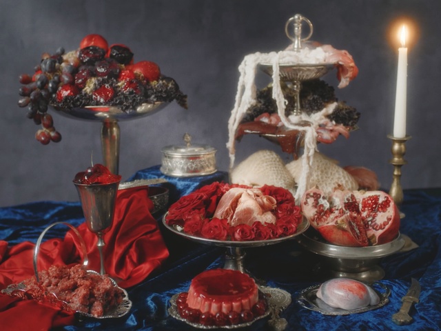 Video Reference: Still life, Red, Painting, Still life photography, Tableware, Centrepiece, Food, Serveware, Dessert