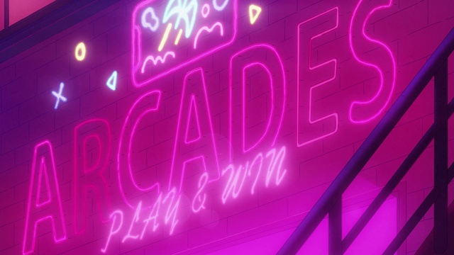 Video Reference: Pink, Neon, Neon sign, Violet, Purple, Magenta, Light, Text, Visual effect lighting, Font