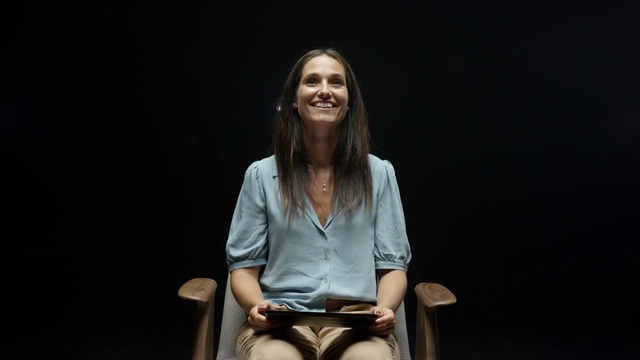 Video Reference: Sitting, Fun, Photography, Furniture, Chair, Performance, Long hair, Portrait, Person