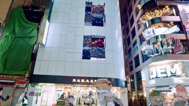 Video Reference: Building, World, Lighting, Architecture, City, Leisure, Metropolitan area, Shopping, Facade, Urban area