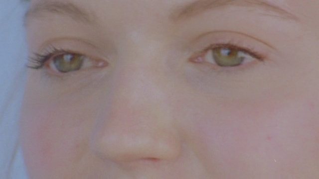 Video Reference: eyebrow, face, cheek, nose, skin, eyelash, lip, forehead, eye, chin