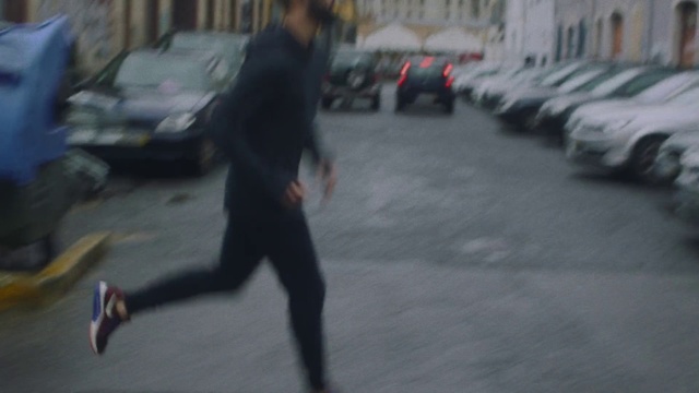 Video Reference: Street, Pedestrian, Snapshot, Morning, Urban area, Footwear, Human, Road, Infrastructure, Photography