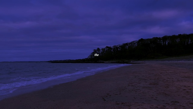 Video Reference: Sky, Blue, Sea, Purple, Ocean, Beach, Night, Coast, Violet, Dusk