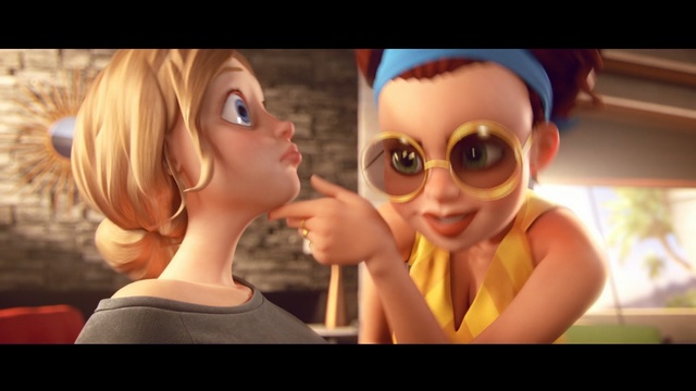 Video Reference: hair, face, blond, yellow, facial expression, skin, human hair color, nose, head, smile, Person
