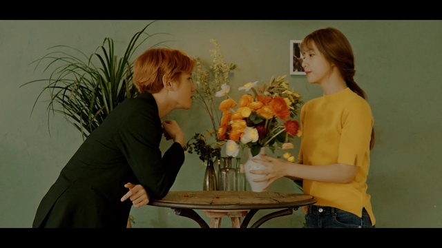 Video Reference: flower, yellow, floristry, flower arranging, plant, romance, interaction, floral design, conversation, girl, Person