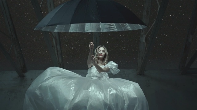 Video Reference: darkness, dress, water, girl, fun, night, snow, winter, midnight, Person