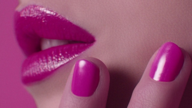 Video Reference: Nail, Nail polish, Pink, Cosmetics, Purple, Violet, Lip, Finger, Nail care, Manicure