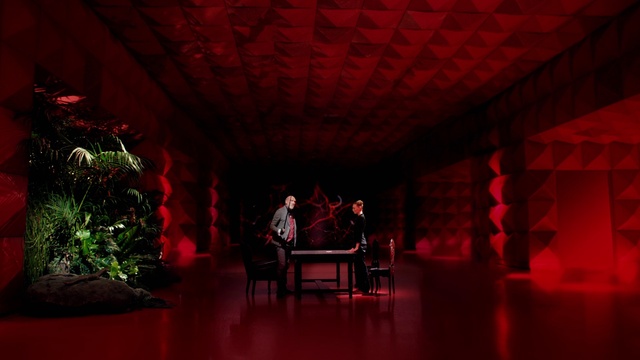 Video Reference: Red, Lighting, Room, Sky, Performance, Stage, Performing arts, Event, Photography, Plant