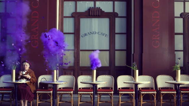 Video Reference: Purple, Violet, Room, Pink, Furniture, Chair, Table, Interior design, Window, House