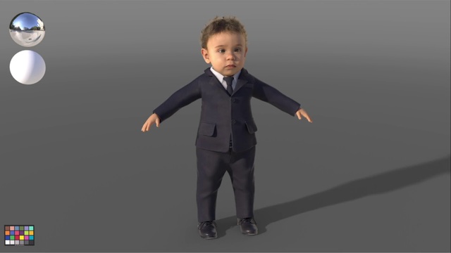 Video Reference: Suit, Standing, Formal wear, Male, Child, Tuxedo, Gentleman, Animation, Human, Toddler