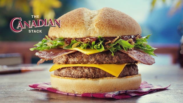 Video Reference: Food, Hamburger, Dish, Cuisine, Buffalo burger, Ingredient, Burger king premium burgers, Cheeseburger, Breakfast sandwich, Veggie burger