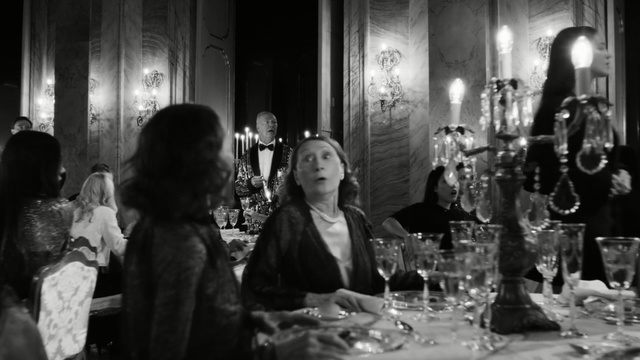 Video Reference: Photograph, Black-and-white, Monochrome, Monochrome photography, Photography, Event, Restaurant, Meal, Dinner, Glass, Person