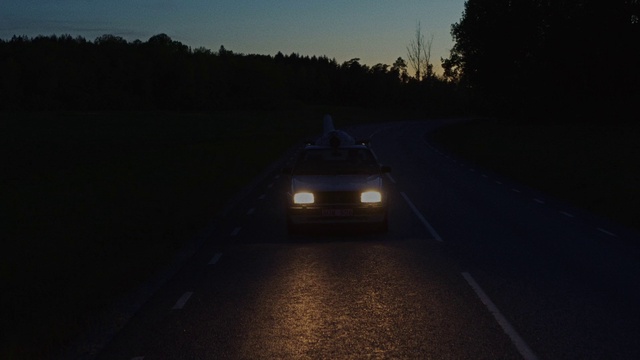 Video Reference: Sky, Automotive lighting, Night, Light, Darkness, Headlamp, Mode of transport, Atmospheric phenomenon, Road, Midnight