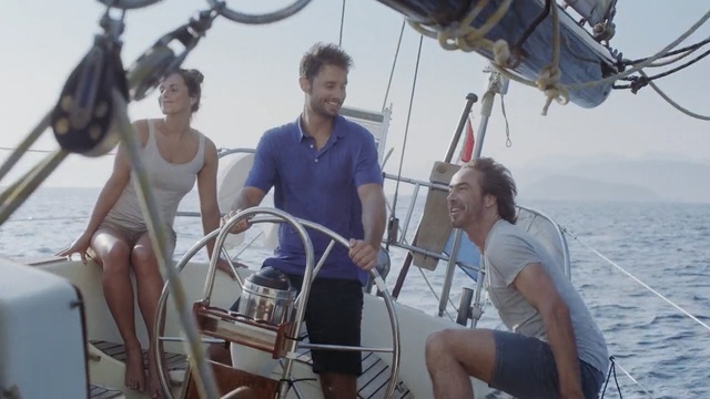 Video Reference: Sailing, Vehicle, Boat, Vacation, Sailboat, Deck, Sail, Watercraft, Crew, Recreation, Person