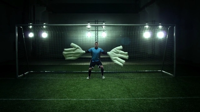 Video Reference: green, player, sport venue, light, darkness, structure, night, net, sports, recreation, Person