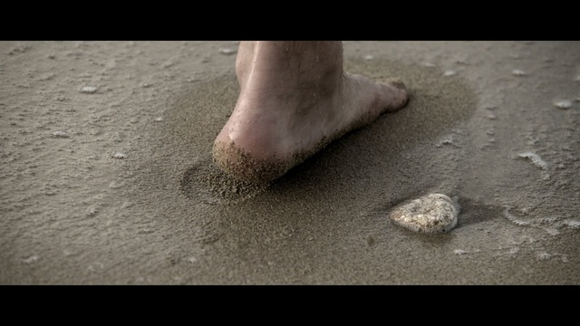 Video Reference: foot, photograph, leg, toe, barefoot, human body, outdoor shoe, shoe, sand, hand
