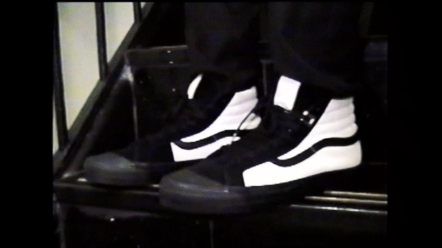 Video Reference: footwear, shoe, black, sneakers, mode of transport, product, personal protective equipment, high heeled footwear