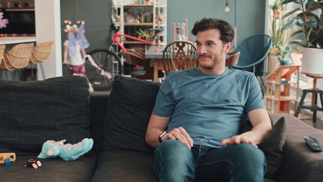 Video Reference: Sitting, Room, Fun, Leg, Glasses, Ear, Living room, Couch, Furniture, Person, Indoor, Man, Table, Young, Chair, Boy, Child, Holding, Living, Playing, Video, Woman, People, Using, Laptop, Computer, Remote, Game, Wii, Group, Clothing, Smile, Human face, Seat