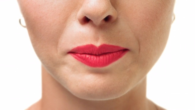 Video Reference: Lip, Face, Cheek, Chin, Skin, Nose, Red, Beauty, Jaw, Lipstick