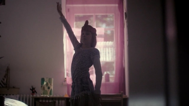Video Reference: Standing, Pink, Fun, Room, Photography, Window, Interior design, Fictional character, Shadow, Performance, Person