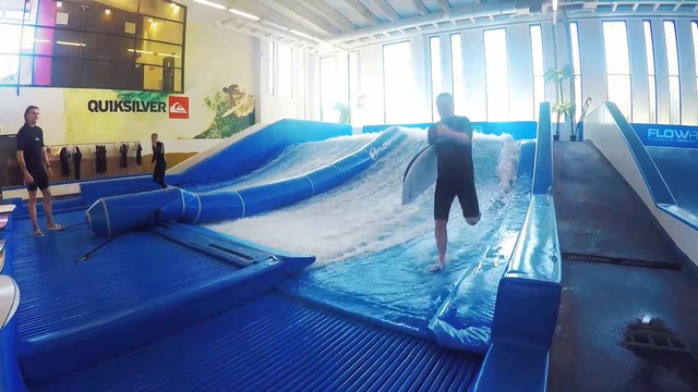 Video Reference: Leisure centre, Swimming pool, Leisure, Water park, Aqua, Amusement park, Recreation, Fun, Park, Nonbuilding structure, Person