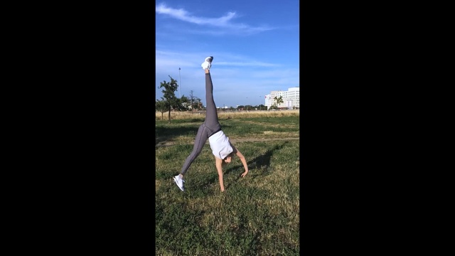 Video Reference: Grass, Sky, Arm, Tree, Flip (acrobatic), Leg, Photography, Hand, Dress, Landscape