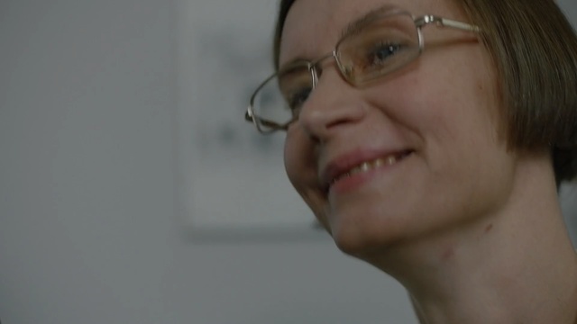 Video Reference: face, chin, nose, eyebrow, eyewear, glasses, vision care, cheek, forehead, close up, Person