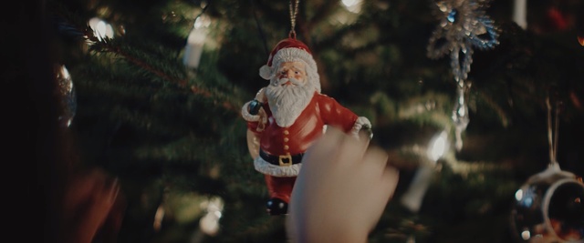 Video Reference: Christmas ornament, Santa claus, Holiday ornament, Christmas, Ornament, Christmas decoration, Interior design, Statue, Garden gnome, Figurine