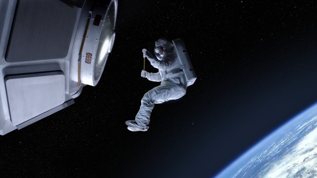Video Reference: Astronaut, Space, Vehicle, Space station, Vehicle door, Automotive exterior, Bumper, Outer space, Automotive lighting, Spacecraft