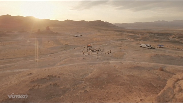 Video Reference: ecosystem, desert, makhtesh, wadi, badlands, sky, aeolian landform, ecoregion, landscape, horizon