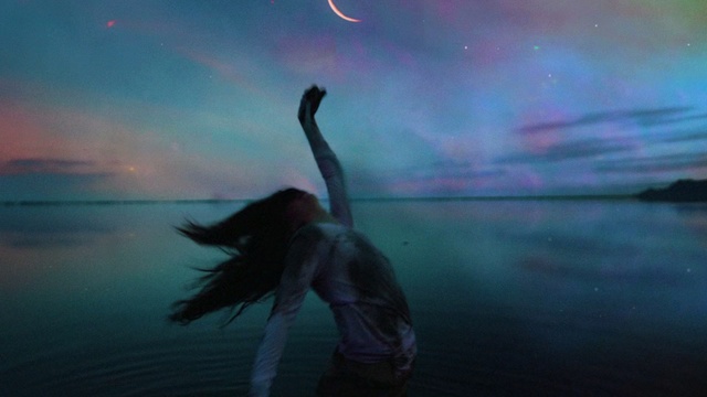 Video Reference: Sky, Water, Light, Purple, Atmosphere, Darkness, Photography, Reflection, Calm, Cloud