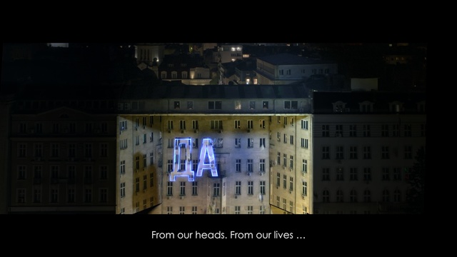 Video Reference: text, night, darkness, screenshot, font, midnight, computer wallpaper, advertising