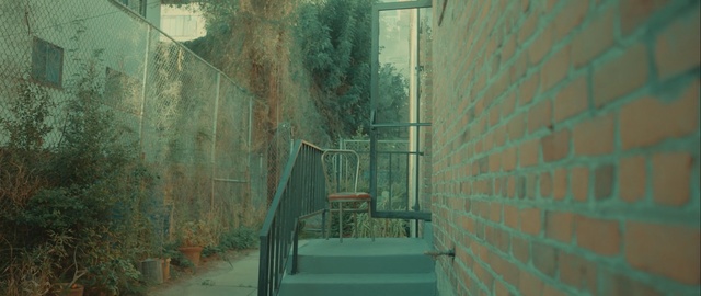 Video Reference: green, wall, architecture, alley, house, window, glass, tree, Person