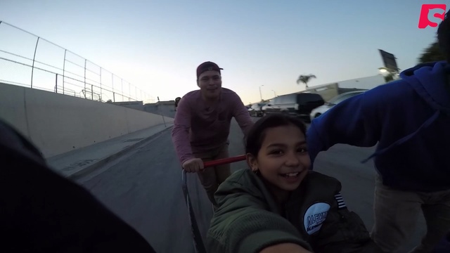 Video Reference: fun, cool, vehicle, recreation, sky, product, vacation, girl, world, adventure, Person