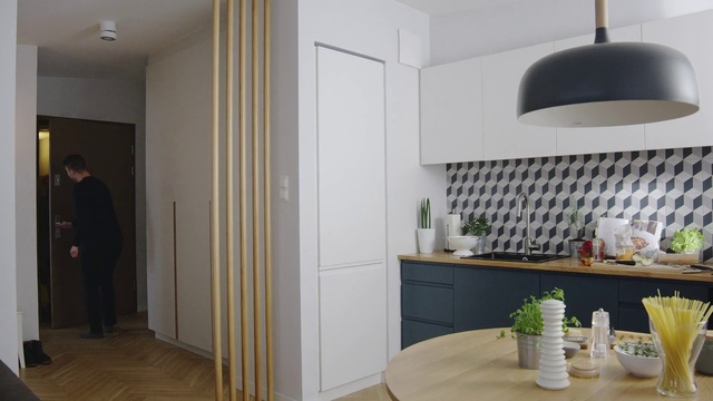 Video Reference: Room, Property, Interior design, Furniture, Building, House, Floor, Kitchen, Ceiling, Architecture