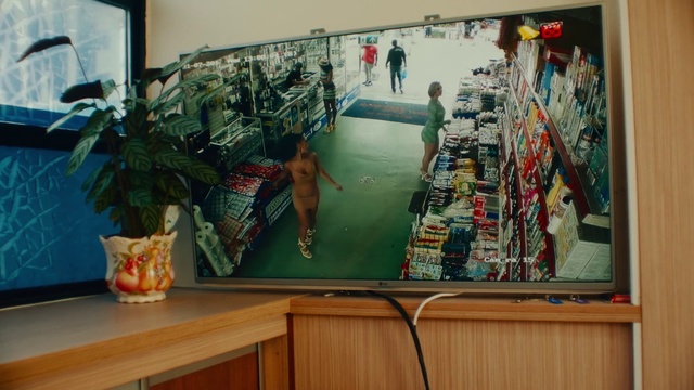 Video Reference: Room, Furniture, Art, Shelf, Interior design, Person