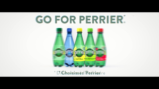 Video Reference: bottle, product, packshot, pack shot, perrier, Person