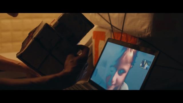 Video Reference: blue, light, snapshot, screenshot, photography, technology, gadget, hand, darkness, shadow