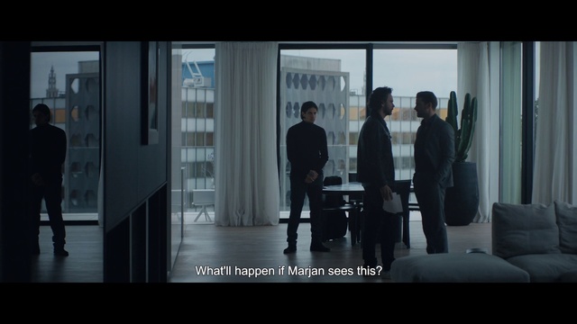 Video Reference: Snapshot, Adaptation, Room, Photography, Screenshot, Black-and-white, Darkness, White-collar worker, Scene