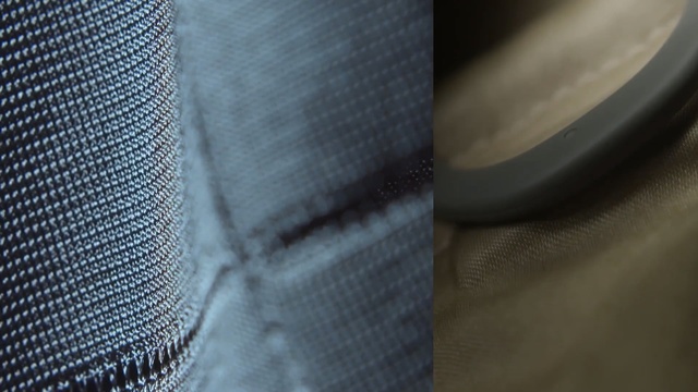 Video Reference: light, textile, material, line, metal, pattern, angle, mesh, denim, Person