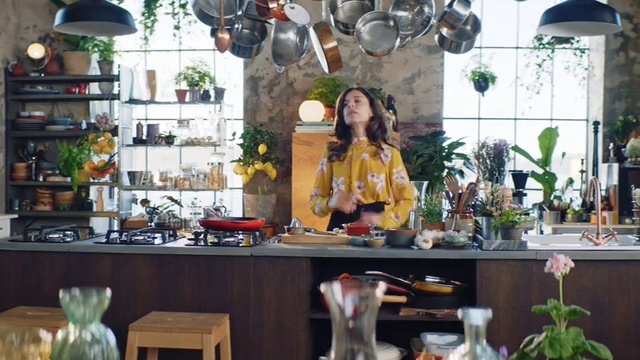 Video Reference: Room, Houseplant, Interior design, Floristry, Brunch, Kitchen, Plant, Building, Furniture, Home